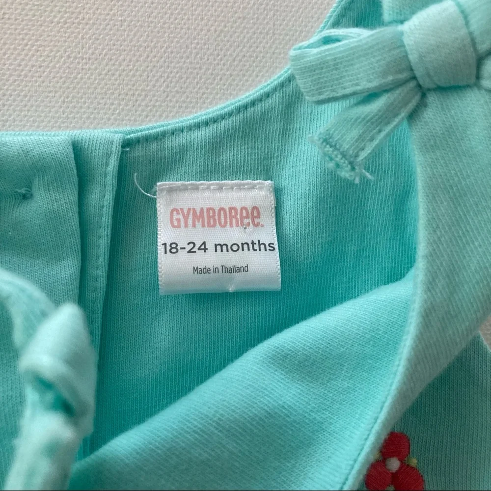 Gymboree Baby Girl 18-24 Months Teal Jersey Dress Sundress